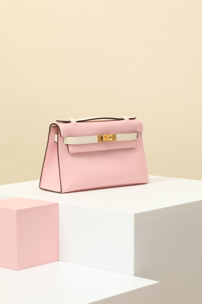 NIGO Hermes Women Pure Color Metal Buckle Cowhide Handbag Bag Bags #nigo73649