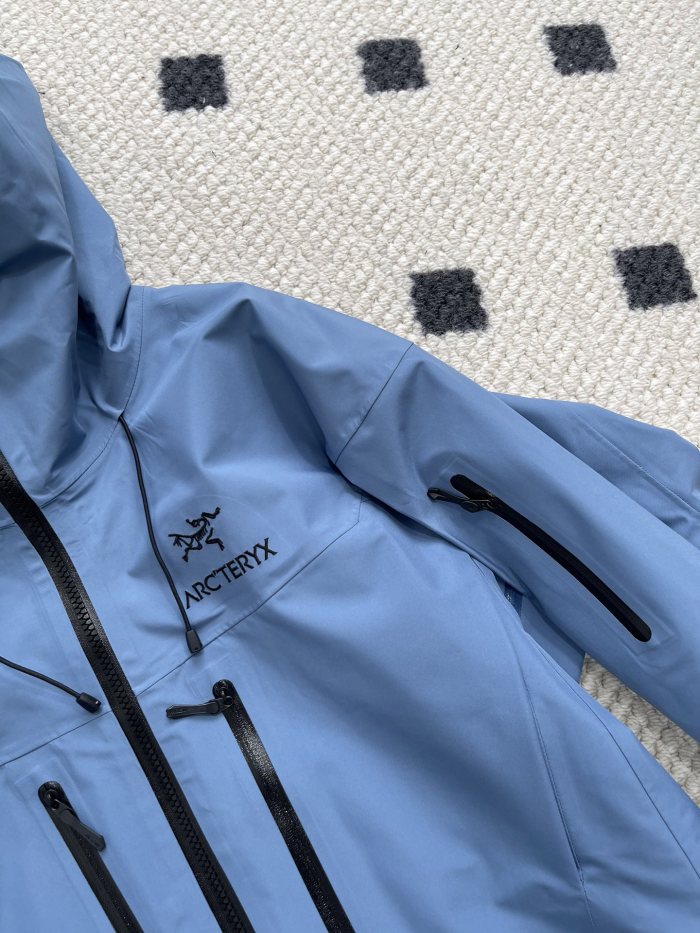 NIGO Arcteryx Autumn And Winter Solid Color Zipper Waterproof Windproof Long-Sleeved Hooded Jacket #nigo73669