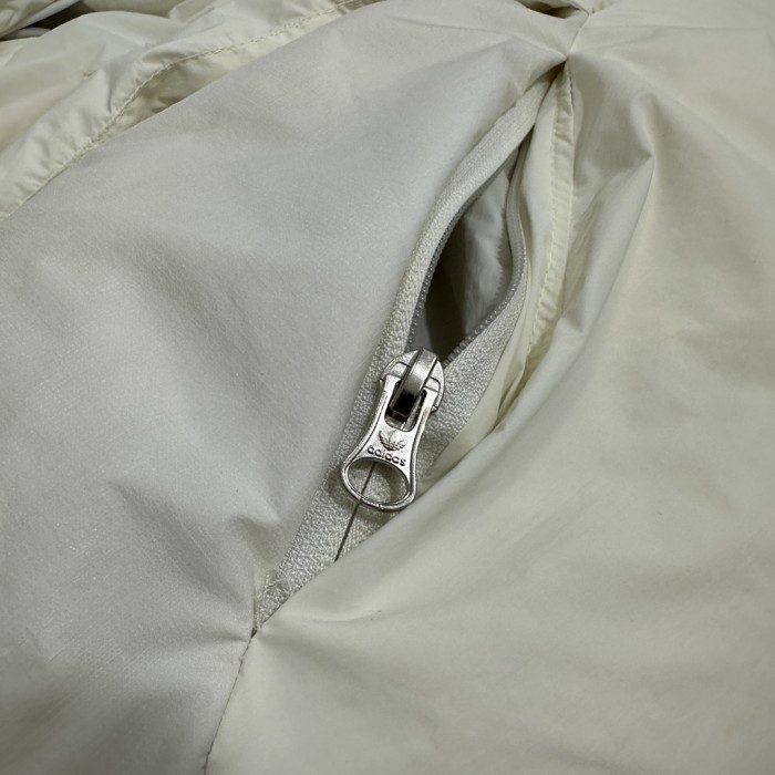 NIGO Adidas Men's and Women's Spring and Autumn Solid Color Quilted Logo Drawstring Zipper Down Vests Jacket #nigo73672