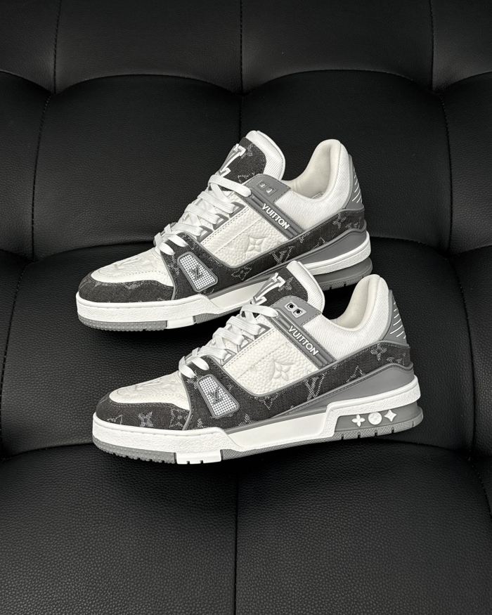 NIGO Louis Vuitton Lv Trainer Men's Monogram Colorblocking Fashion Casual Logo Lace-up Shoes #nigo73685