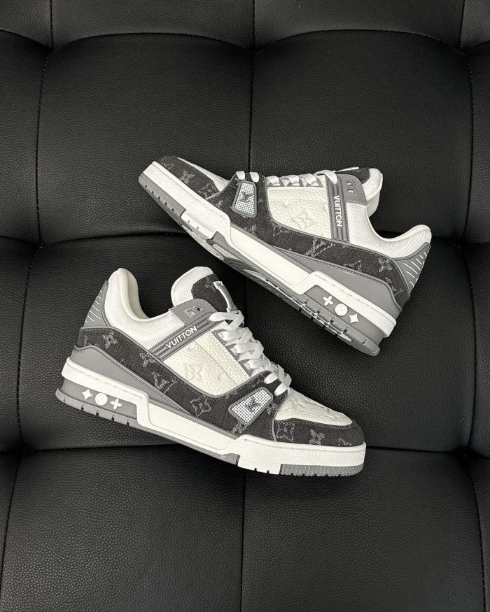 NIGO Louis Vuitton Lv Trainer Men's Monogram Colorblocking Fashion Casual Logo Lace-up Shoes #nigo73685