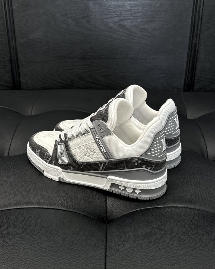 NIGO Louis Vuitton Lv Trainer Men's Monogram Colorblocking Fashion Casual Logo Lace-up Shoes #nigo73685