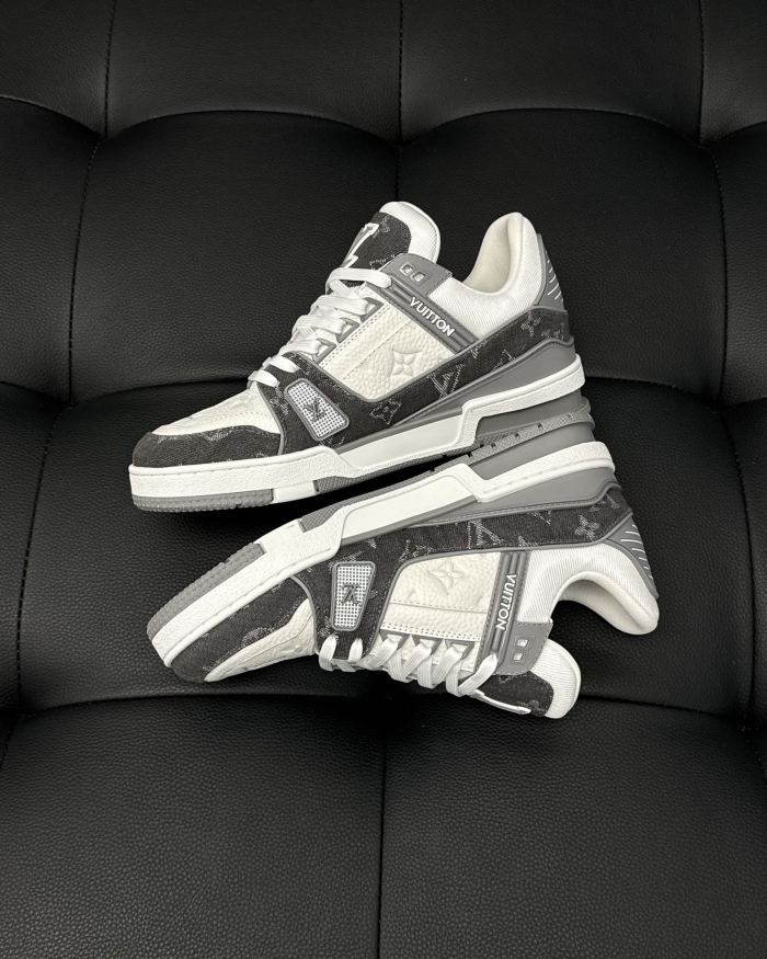 NIGO Louis Vuitton Lv Trainer Men's Monogram Colorblocking Fashion Casual Logo Lace-up Shoes #nigo73685