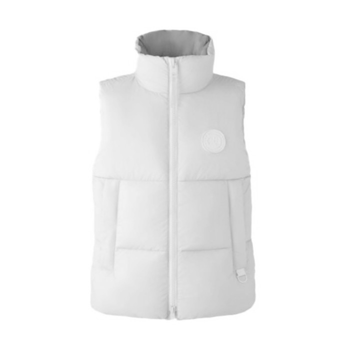 NIGO Canada Goose Men's Autumn and Winter Solid Color Logo Label Standing Collar Down Zipper Vest Jacket #nigo73692