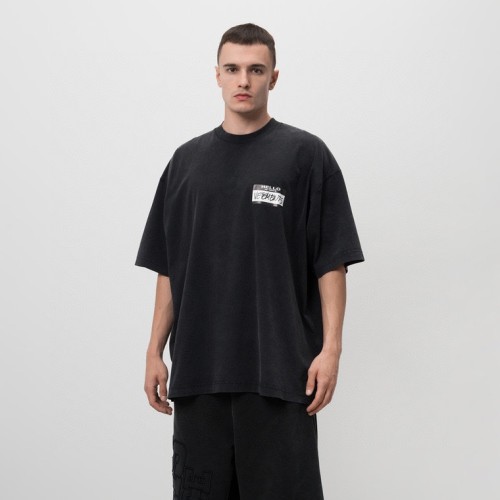 NIGO Vetements Men's Summer Black Round Neck Cotton Comfortable Loose Logo Printed Short Sleeve T-Shirt #nigo73713