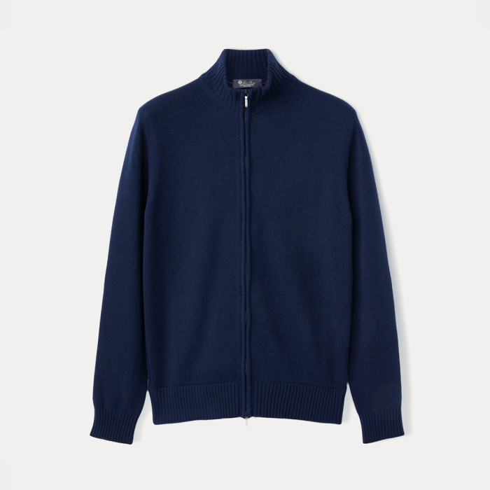 NIGO Loro Piana Men's Spring And Autumn Fashion Parksville Long Sleeve Solid Color Zipper Casual Cashmere Aviator Jacket Ngvp #nigo9482