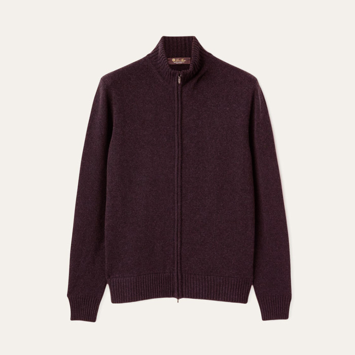 NIGO Loro Piana Men's Spring And Autumn Fashion Parksville Long Sleeve Solid Color Zipper Casual Cashmere Aviator Jacket Ngvp #nigo9482
