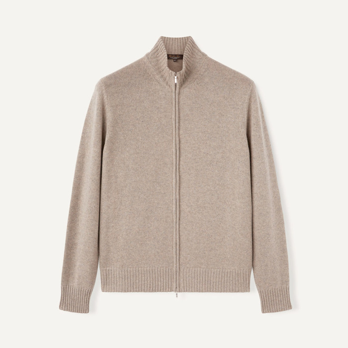 NIGO Loro Piana Men's Spring And Autumn Fashion Parksville Long Sleeve Solid Color Zipper Casual Cashmere Aviator Jacket Ngvp #nigo9482