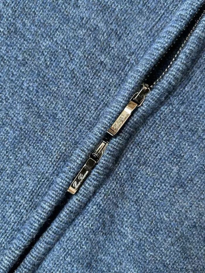 NIGO Loro Piana Men's Spring And Autumn Fashion Parksville Long Sleeve Solid Color Zipper Casual Cashmere Aviator Jacket Ngvp #nigo9482