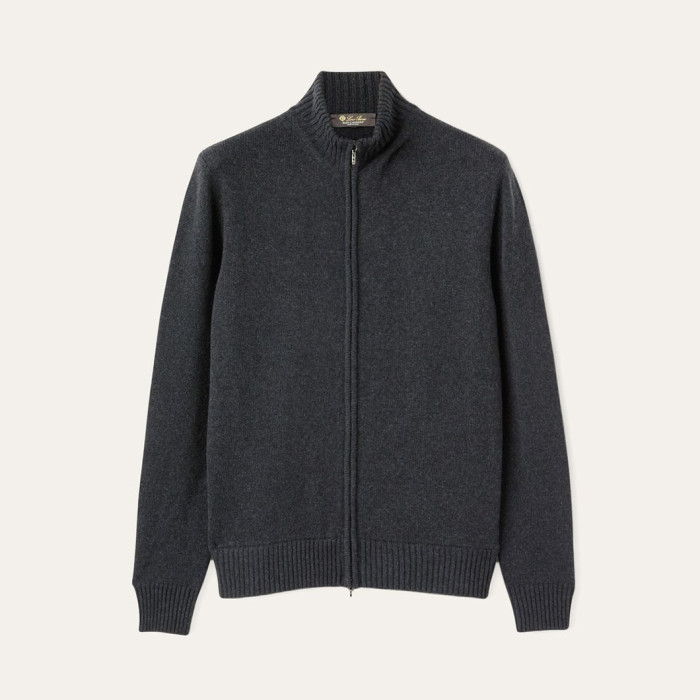 NIGO Loro Piana Men's Spring And Autumn Fashion Parksville Long Sleeve Solid Color Zipper Casual Cashmere Aviator Jacket Ngvp #nigo9482