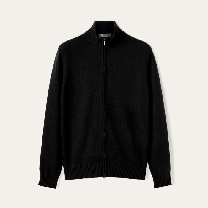 NIGO Loro Piana Men's Spring And Autumn Fashion Parksville Long Sleeve Solid Color Zipper Casual Cashmere Aviator Jacket Ngvp #nigo9482