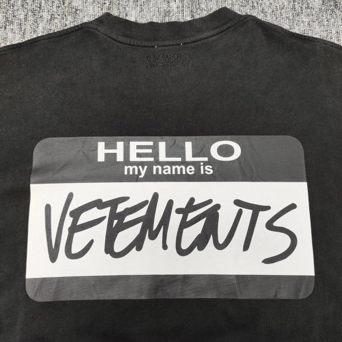NIGO Vetements Men's Summer Black Round Neck Cotton Comfortable Loose Logo Printed Short Sleeve T-Shirt #nigo73713
