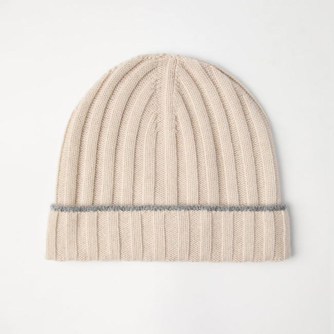 NIGO Brunello Cucinelli Men's Autumn And Winter Simple Solid Color Cashmere Ribbed Knit Beanie Casual Pullover Hat Ngvp #nigo9484