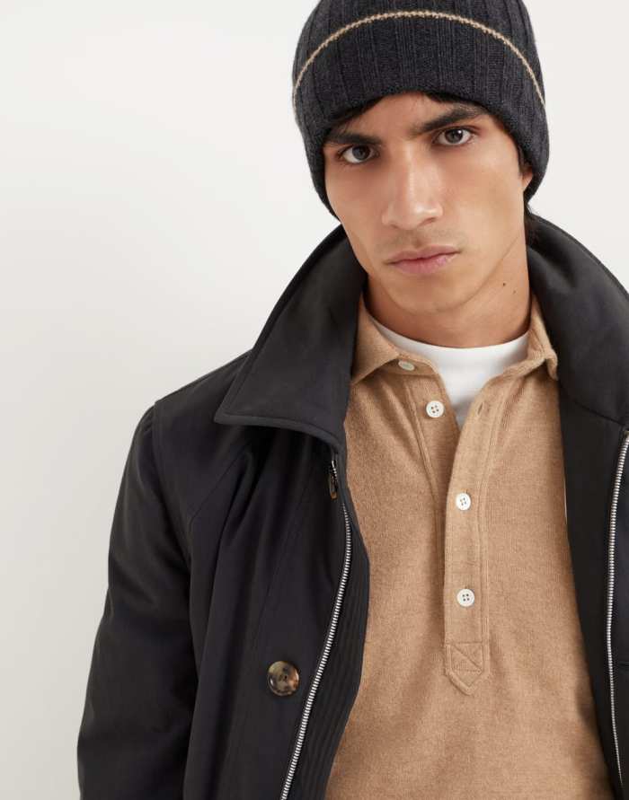 NIGO Brunello Cucinelli Men's Autumn And Winter Simple Solid Color Cashmere Ribbed Knit Beanie Casual Pullover Hat Ngvp #nigo9484