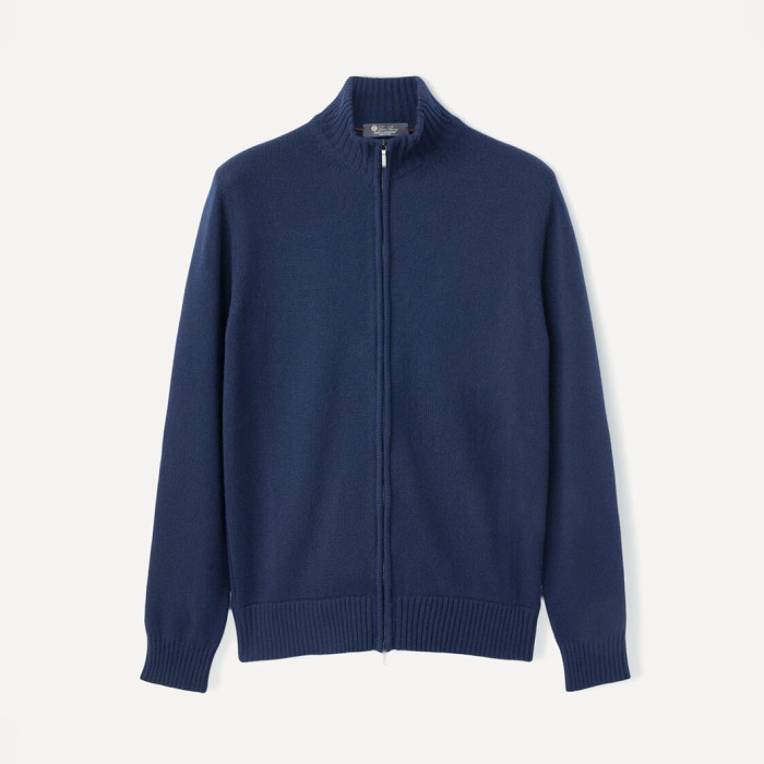 NIGO Loro Piana Men's Spring And Autumn Fashion Parksville Long Sleeve Solid Color Zipper Casual Cashmere Aviator Jacket Ngvp #nigo9482