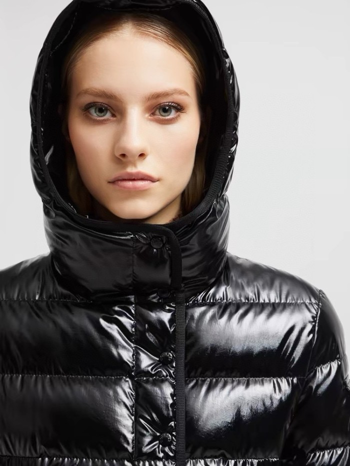 NIGO Moncler Women's Fall/Winter Solid Color Hooded Zipper Long Sleeve Puffer Down Jacket #nigo73721