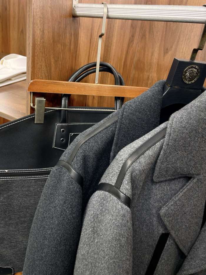 NIGO Dior Men's Autumn And Winter Cashmere Blend Medium-Length Colorblocking Long-Sleeved Tweed Coat Jacket Ngvp #nigo9487