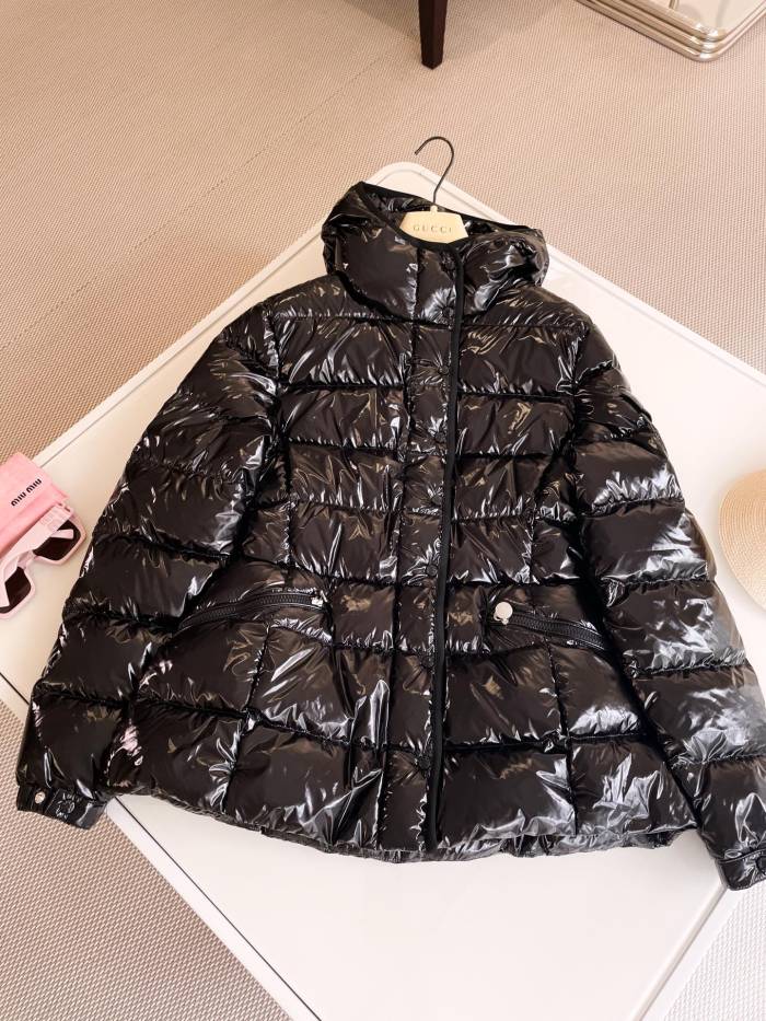 NIGO Moncler Women's Fall/Winter Solid Color Hooded Zipper Long Sleeve Puffer Down Jacket #nigo73721