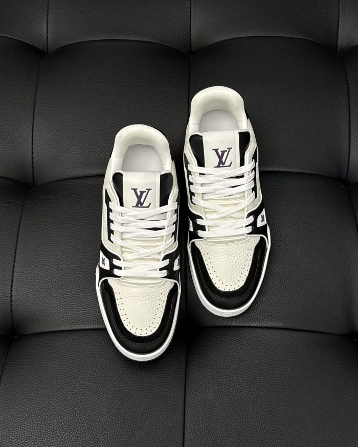 NIGO Louis Vuitton Men's And Women's Low Top Casual Sports Shoes Color blocking Fashion Trend Print Logo Sports Shoes #nigo73736