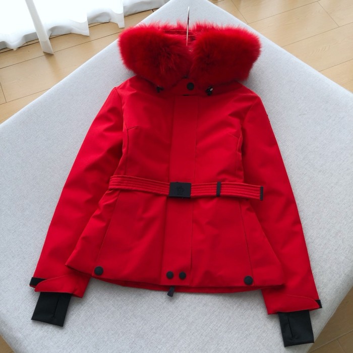 NIGO Moncler Women's Autumn and Winter Solid Color Hooded Waisted Long Sleeve Zipper Puffer Down Jacket #nigo73742