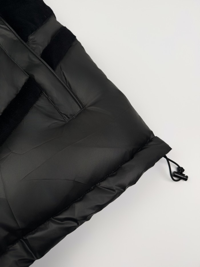 NIGO Moncler Men's Fall/Winter Batman Logo Adjustable Cuffs Hooded Single Breasted Long Sleeve Puffer Down Jacket #nigo73741