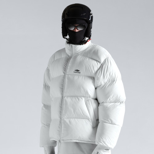 NIGO Balenciaga Men's Winter Black And White Zip 3b Sports Icon Ski Puffer Down Jacket #nigo73743