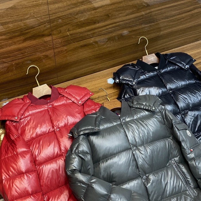 NIGO Moncler Men's Autumn and Winter Solid Color Nylon Waterproof Fabric Hooded Zipper Long Sleeve Puffer Down Jacket #nigo73749