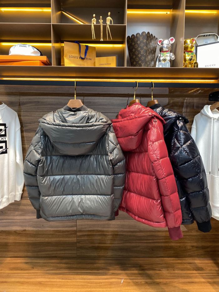 NIGO Moncler Men's Autumn and Winter Solid Color Nylon Waterproof Fabric Hooded Zipper Long Sleeve Puffer Down Jacket #nigo73749