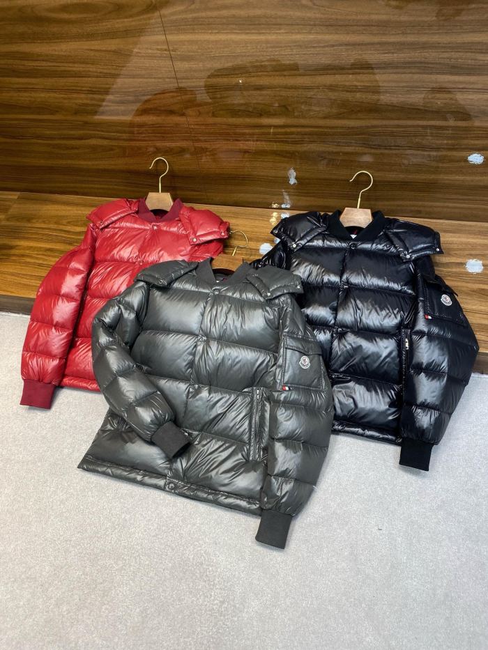 NIGO Moncler Men's Autumn and Winter Solid Color Nylon Waterproof Fabric Hooded Zipper Long Sleeve Puffer Down Jacket #nigo73749