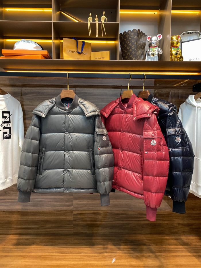 NIGO Moncler Men's Autumn and Winter Solid Color Nylon Waterproof Fabric Hooded Zipper Long Sleeve Puffer Down Jacket #nigo73749