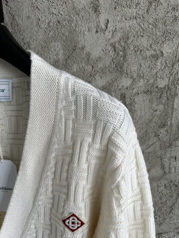 Nigo Casablanca Men's Spring And Fall Single Breasted Cozy Cardigan Knit Long Sleeved Sweater #nigo73766
