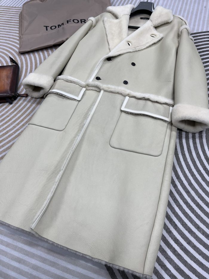 Nigo Tom Ford Women's Winter Solid Color Padded Single Breasted Long Coat Jacket #nigo73764
