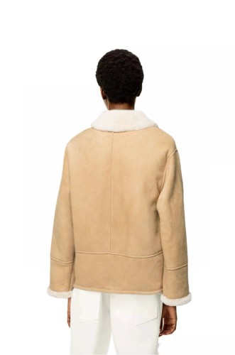 NIGO Loewe Women's Winter Solid Color Suede Single Breasted Cashmere Inner Long Sleeve Jacket #nigo73768