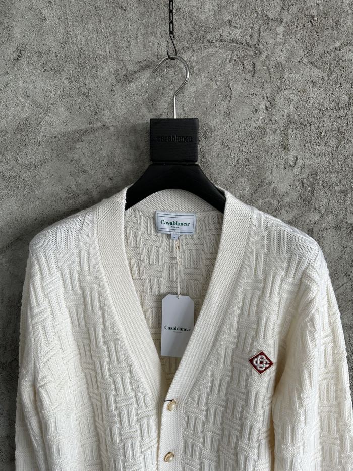 Nigo Casablanca Men's Spring And Fall Single Breasted Cozy Cardigan Knit Long Sleeved Sweater #nigo73766