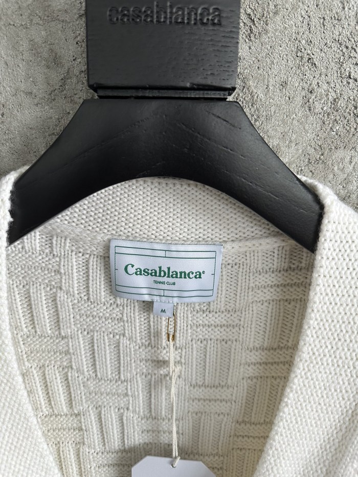Nigo Casablanca Men's Spring And Fall Single Breasted Cozy Cardigan Knit Long Sleeved Sweater #nigo73766