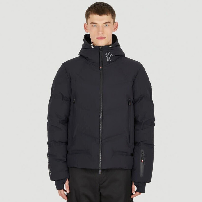 NIGO Moncler Men's Autumn and Winter Solid Color Zipper Hooded Long Sleeve Fitted Puffer Down Jacket #nigo73779