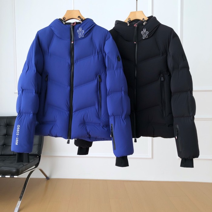 NIGO Moncler Men's Autumn and Winter Solid Color Zipper Hooded Long Sleeve Fitted Puffer Down Jacket #nigo73779
