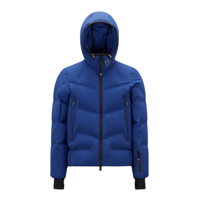 NIGO Moncler Men's Autumn and Winter Solid Color Zipper Hooded Long Sleeve Fitted Puffer Down Jacket #nigo73779