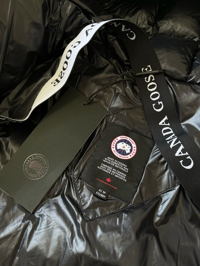 NIGO Canada Goose Men's Autumn and Winter Solid Color Hooded Long Sleeve Lined Removable Elastic Back Puffer Down Jacket #nigo73778