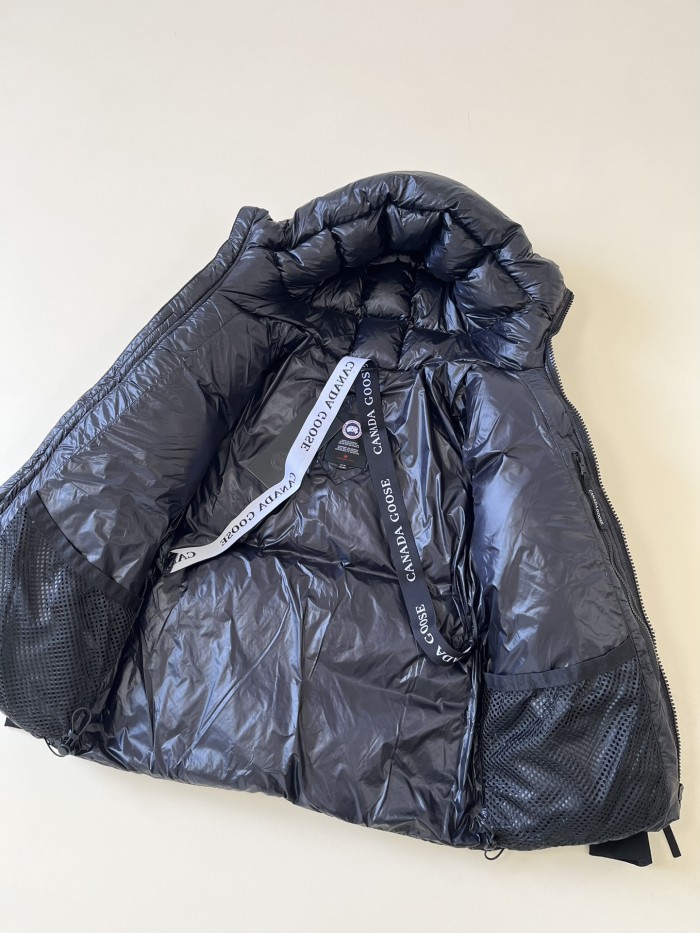 NIGO Canada Goose Men's Autumn and Winter Solid Color Hooded Long Sleeve Lined Removable Elastic Back Puffer Down Jacket #nigo73778