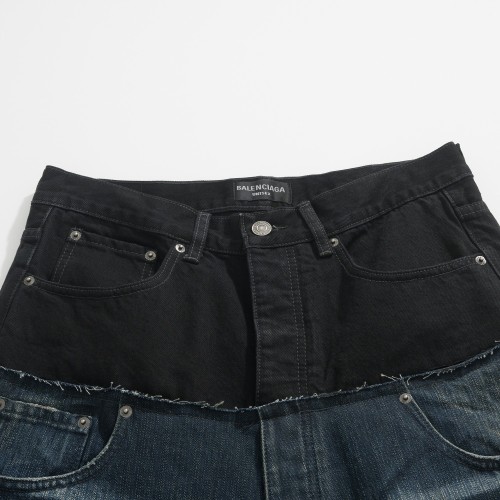 NIGO Balenciaga Men's Women's Four Seasons Button Solid Color Cotton Loose Denim Straight Leg Pants Ngvp #nigo9514