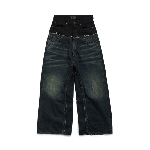 NIGO Balenciaga Men's Women's Four Seasons Button Solid Color Cotton Loose Denim Straight Leg Pants Ngvp #nigo9514