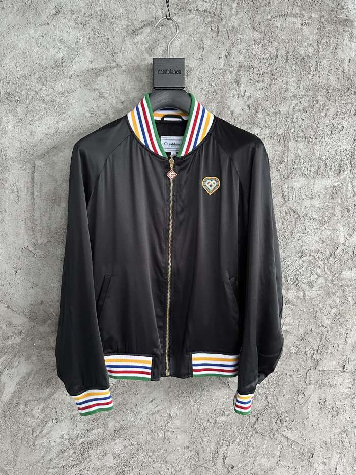 NIGO Casablanca Men's and Women's Spring and Autumn Pattern Printed Solid Color Zipper Long Sleeve Jacket #nigo73816
