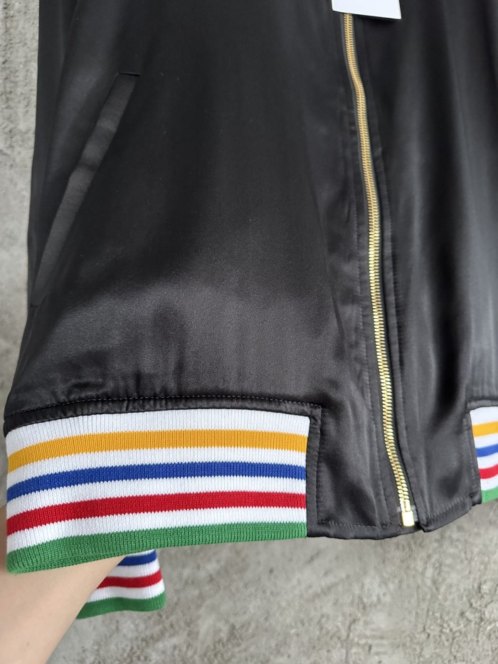 NIGO Casablanca Men's and Women's Spring and Autumn Pattern Printed Solid Color Zipper Long Sleeve Jacket #nigo73816