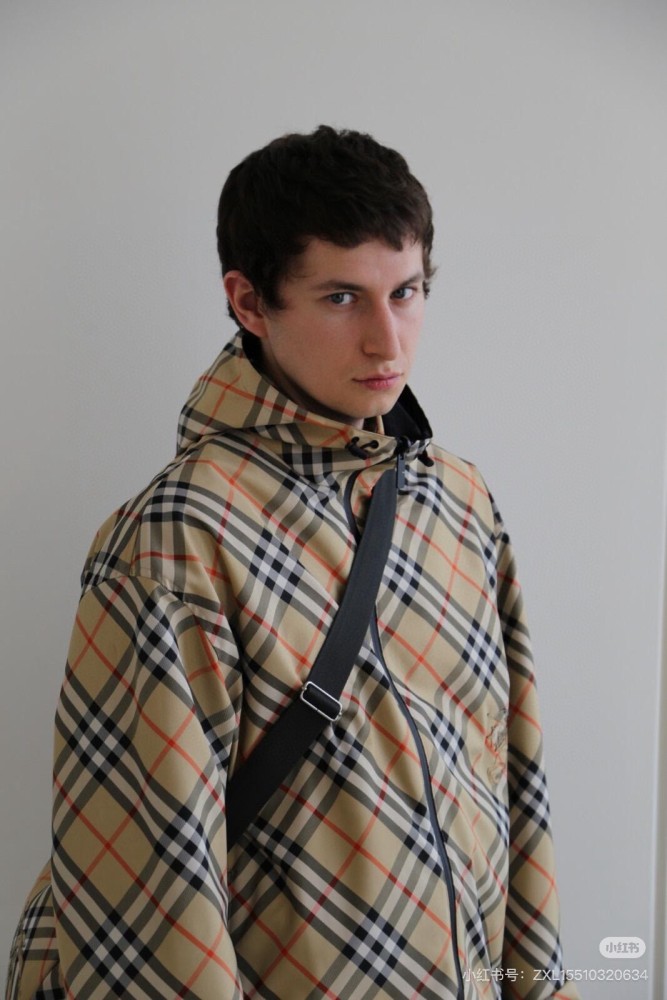 NIGO Burberry Men's Autumn and Winter Check Printed Reversible Zipper Hooded Long Sleeve Jacket #nigo73814