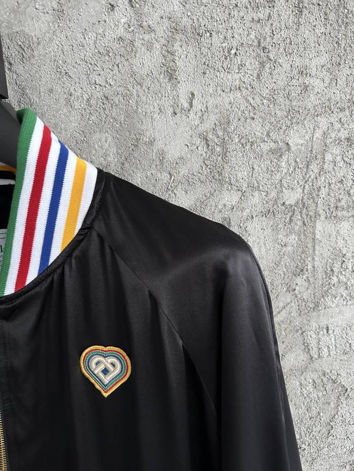 NIGO Casablanca Men's and Women's Spring and Autumn Pattern Printed Solid Color Zipper Long Sleeve Jacket #nigo73816
