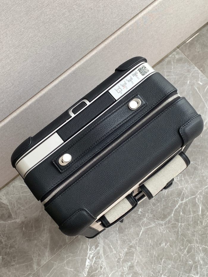 NIGO Hermes Fashion Color Blocking Canvas Splicing Leather Luggage Leisure Multi-Pocket Bag Bag Simple Boarding Box Suitcase Travel Box Ngvp #nigo9463