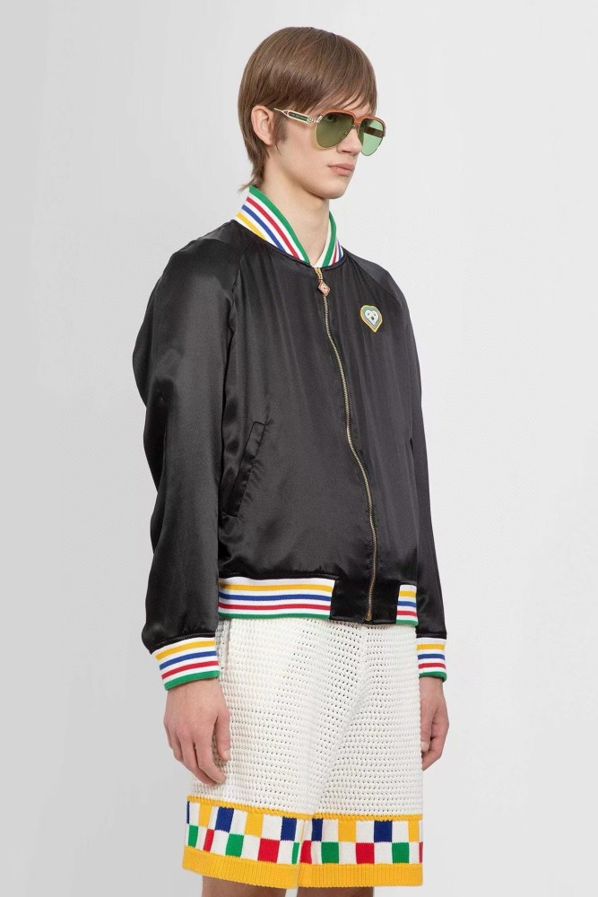 NIGO Casablanca Men's and Women's Spring and Autumn Pattern Printed Solid Color Zipper Long Sleeve Jacket #nigo73816
