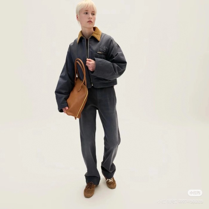 NIGO MiuMiu Women's Autumn and Winter Colorblocking Lapel Logo Embroidery Zipper Long Sleeve Jacket #nigo73835