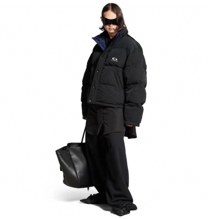 NIGO Balenciaga Women's Autumn and Winter Solid Color Reversible Letter Logo Pattern Printed Long Sleeve Puffer Down Jacket #nigo73839